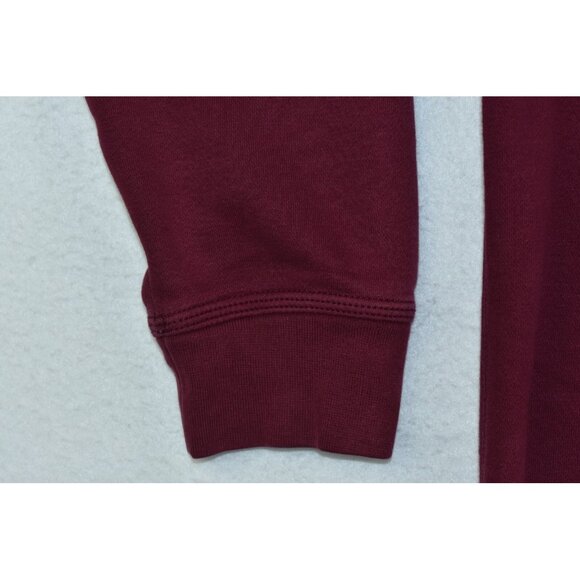 Nike Sportswear Club Fleece Men's Hoodie Size XXL Maroon Swoosh Sweatshirt - Picture 4 of 11